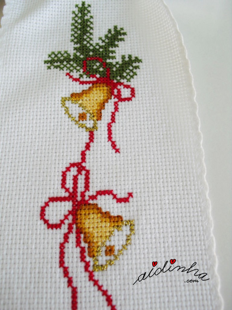 Laço De Natal Em Ponto Cruz