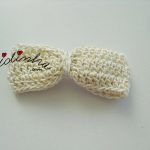 Conjunto de ganchos para cabelo ou tic-tacs, em crochet, em forma de laços