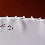 Écharpe branca costumizada com crochet