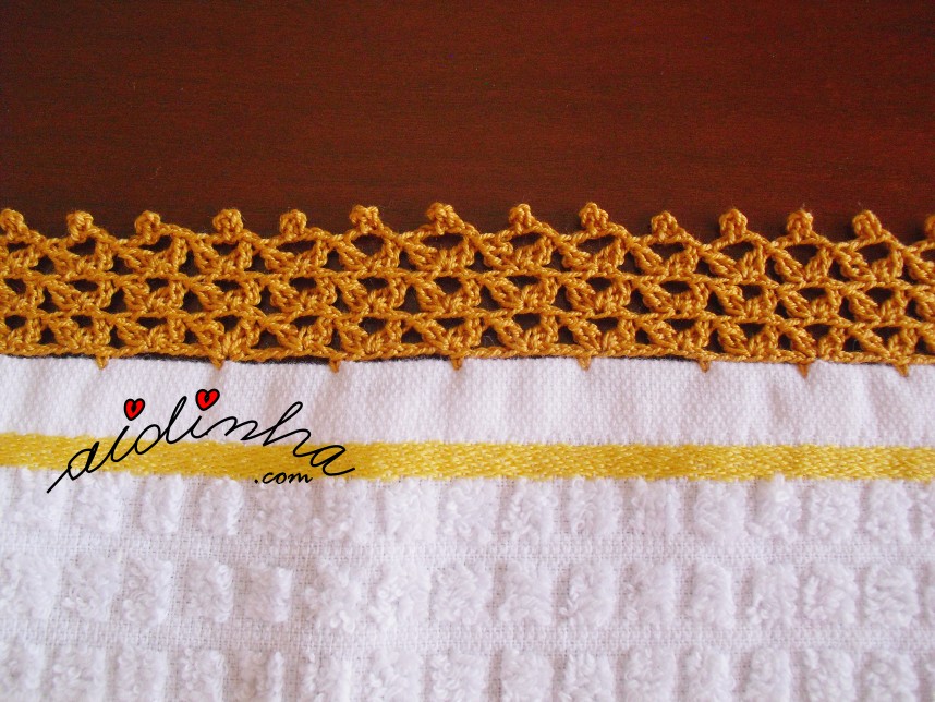 crochet do pano turco de cozinha branco
