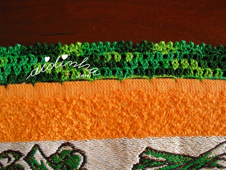 crochet do pano turco com legumes