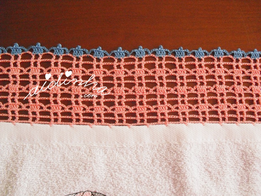 crochet do conjunto de panos de cozinha de Natal, bordado e com crochet