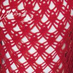 Capinha ou pelerine em crochet, na cor vermelho