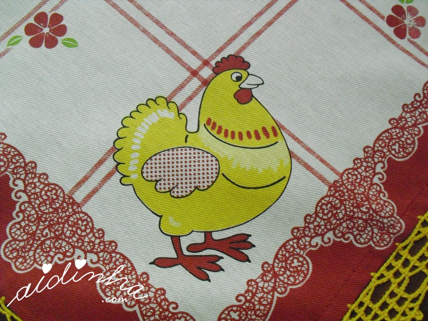 Desenho da toalhinha de mesa com crochet