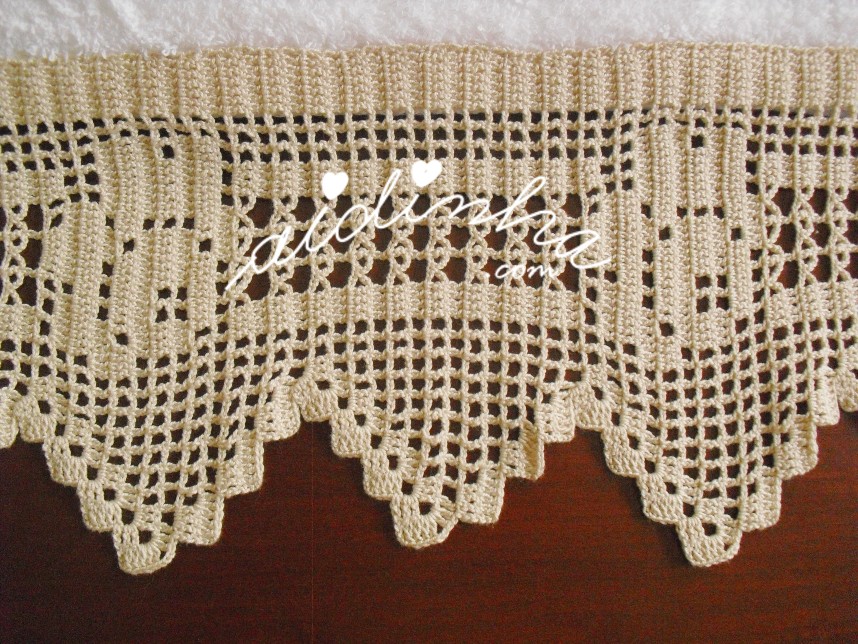 crochet do conjunto de toalhas de banho