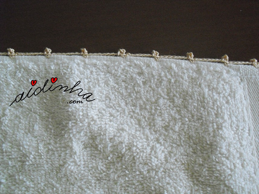 remate de crochet dos panos de cozinha