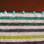 Conjunto de panos turcos de cozinha, coloridos e com crochet