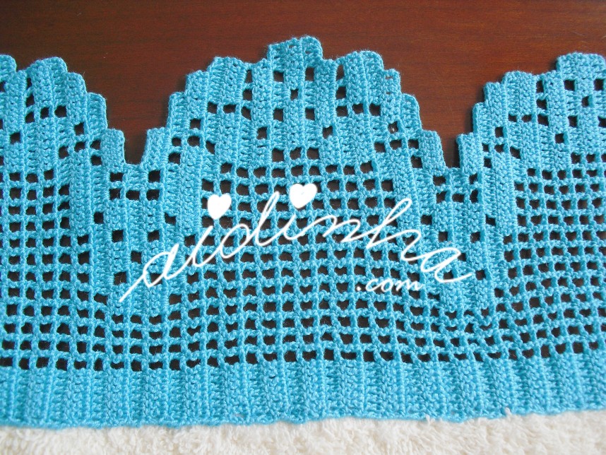crochet do conjunto de toalhas de banho, pintado manualmente