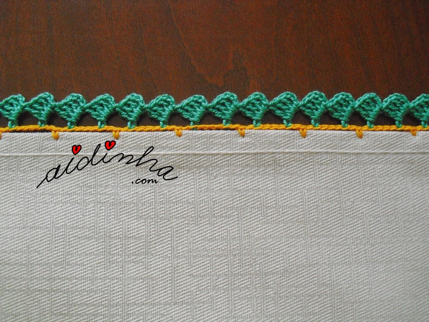 crochet dos lados do centro