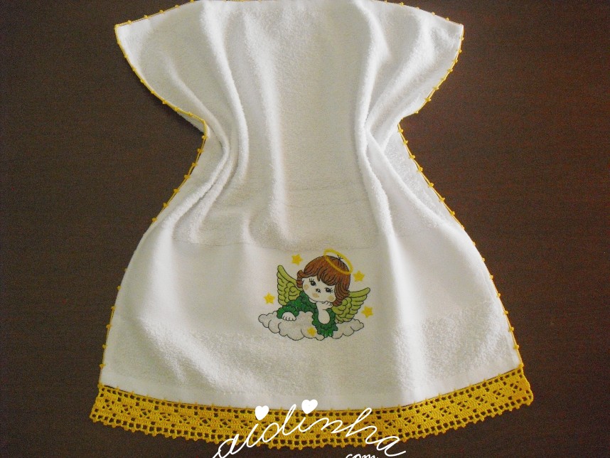 pano turco de Natal com crochet