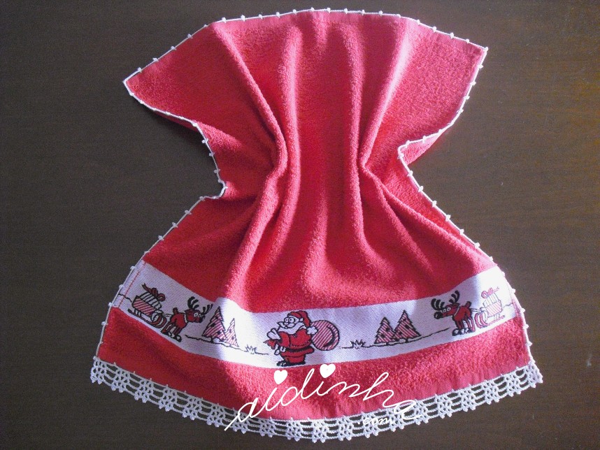 pano turco de Natal com crochet