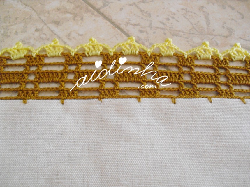 crochet do conjunto de cozinha, bordado e com crochet