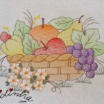 Conjunto de cozinha, de 4 peças, bordado e com crochet