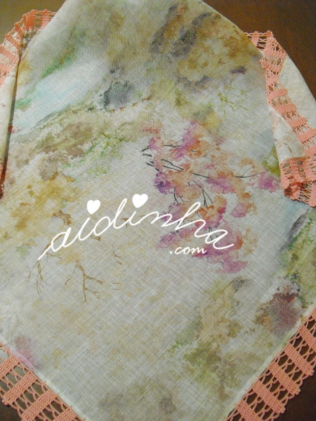 linho estampado em cor