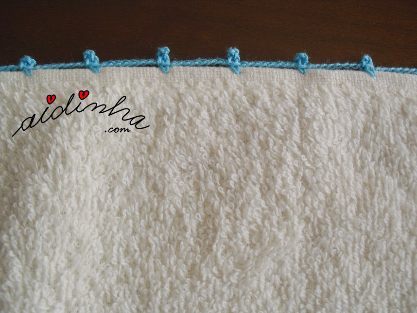 remate de crochet dos panos de cozinha