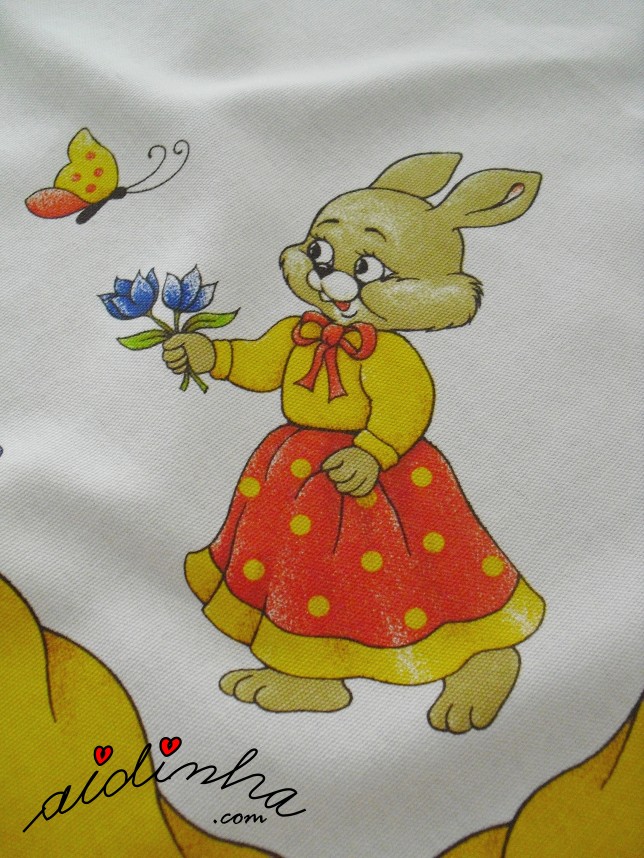 desenho da toalha de Páscoa com crochet