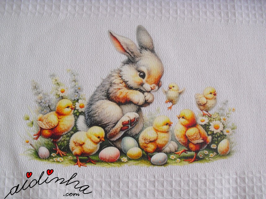 estampagem do pano de cozinha, com crochet