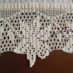 Conjunto de toalhas de banho creme, com crochet