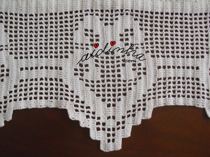 pormenor do crochet do pano de cozinha verde, pintado à mão