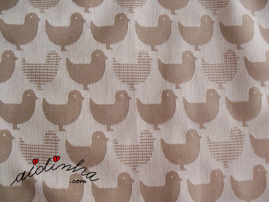 estampado do grande pano de cozinha com crochet
