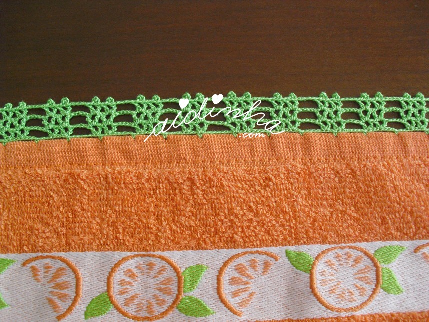 crochet do pano turco de cozinha