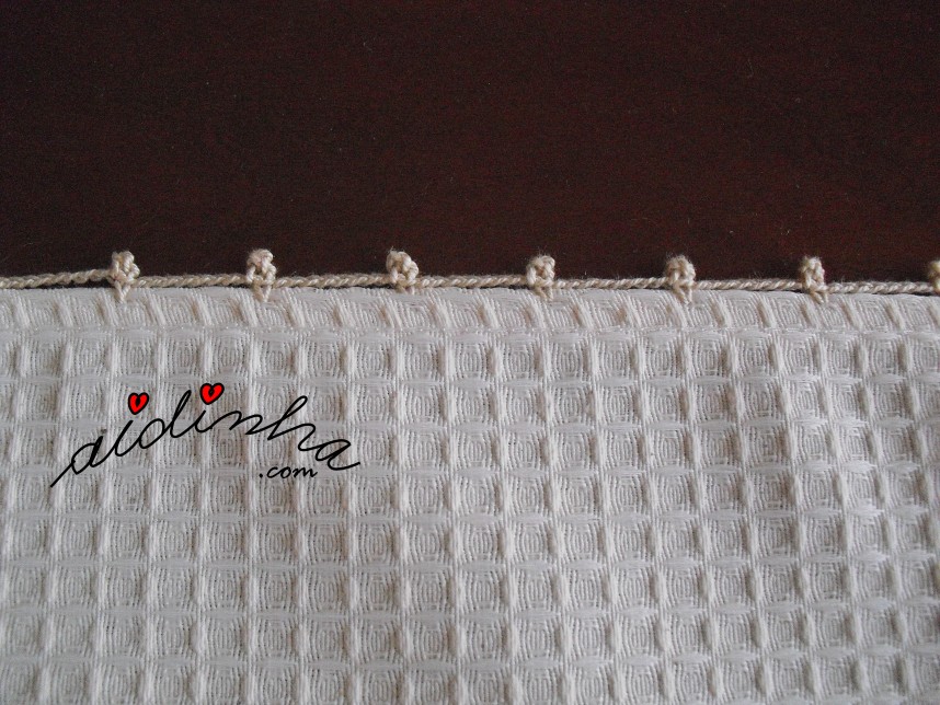 acabamento de crochet
